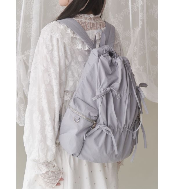 merry jenny「gather ribbon back pack」|リュック|