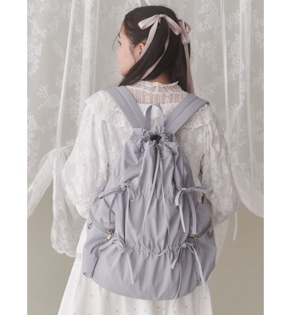 merry jenny「gather ribbon back pack」|リュック|