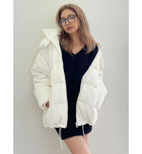 GYDA「Vネック シャギーニットワンピース」|ワンピース|