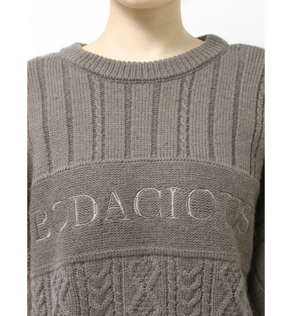GYDA「BODACIOUS ケーブルニットトップス」|ニット・セーター|