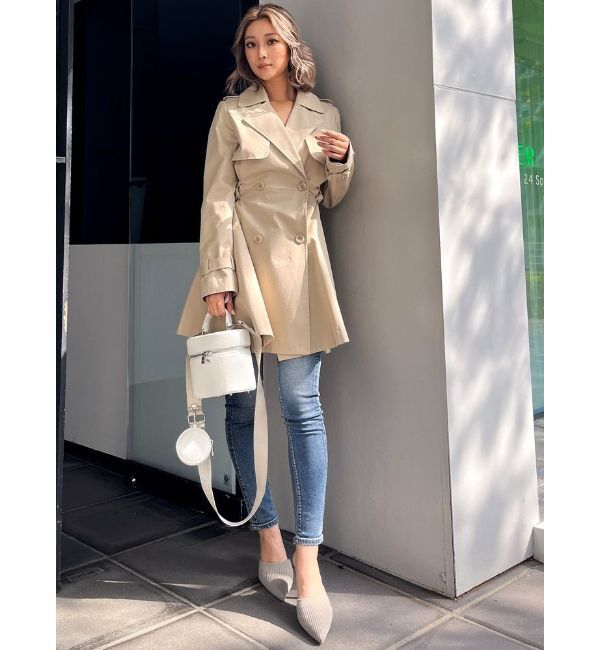 GYDA「フレアミディトレンチコート」|その他|