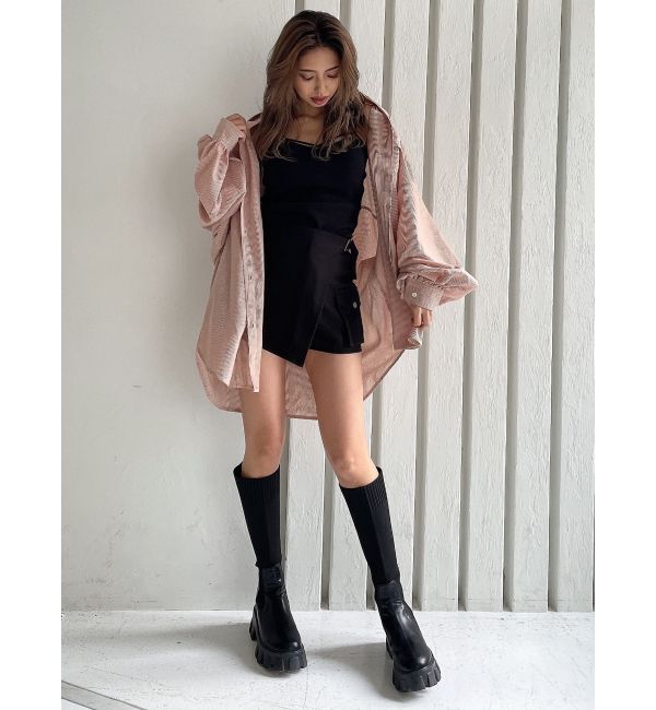 GYDA「ストライプオーバーシャツ」|シャツ・ブラウス|