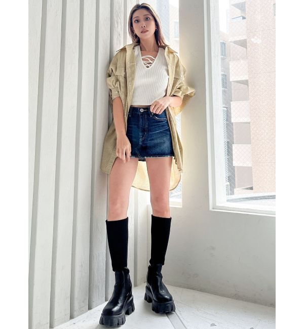 GYDA「ストライプオーバーシャツ」|シャツ・ブラウス|