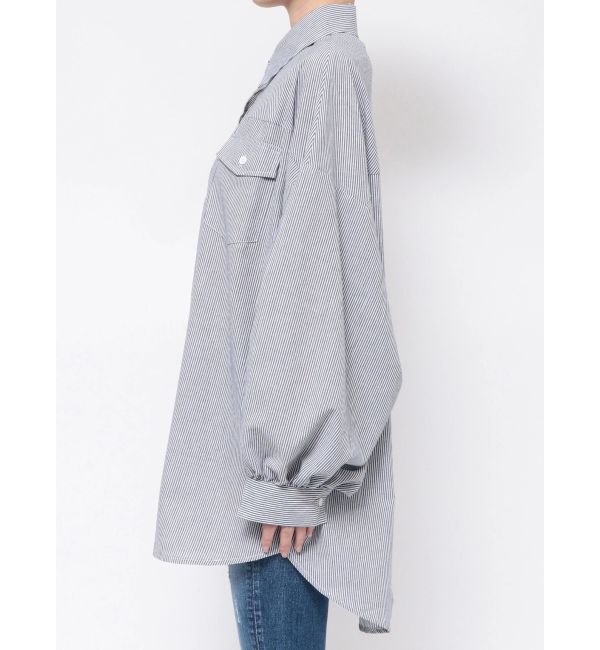 GYDA「ストライプオーバーシャツ」|シャツ・ブラウス|