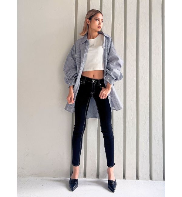 GYDA「ストライプオーバーシャツ」|シャツ・ブラウス|