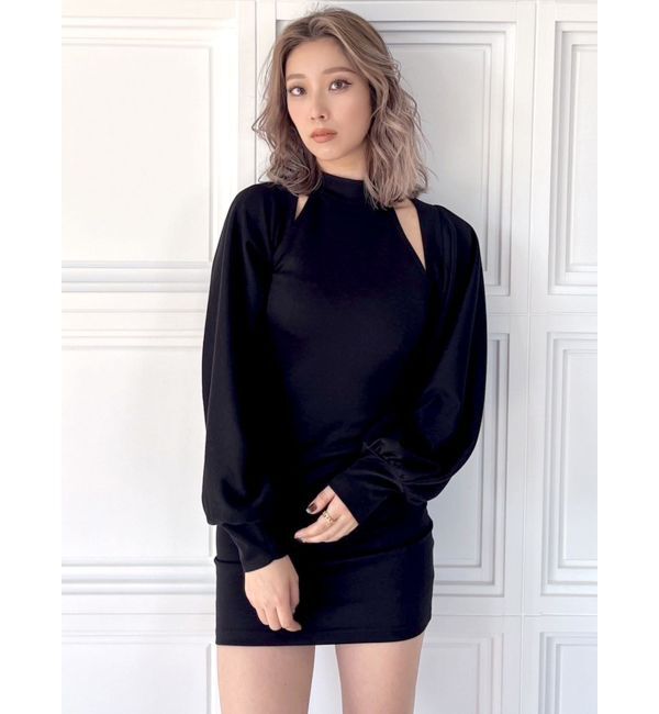 GYDA「ボレロアンサンブルアメスリタイトワンピース」|ワンピース|ブラック