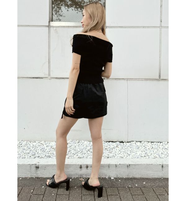 GYDA「HEMスリットオフショルニットトップス」|ニット・セーター|