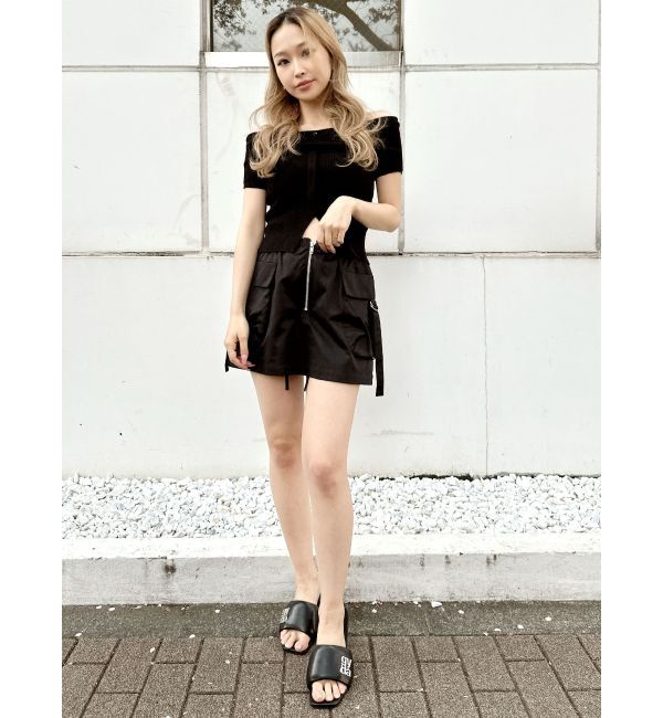 GYDA「HEMスリットオフショルニットトップス」|ニット・セーター|