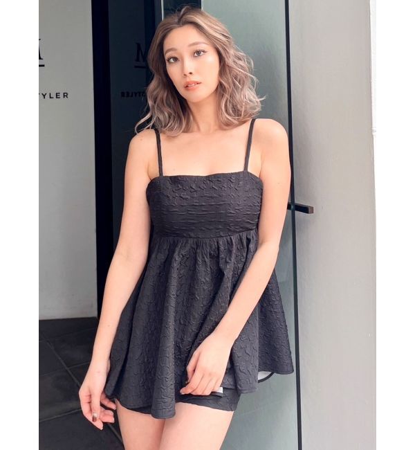 GYDA「【SETUP着用可】ジャカードBACKリボンチュニック」|シャツ・ブラウス|