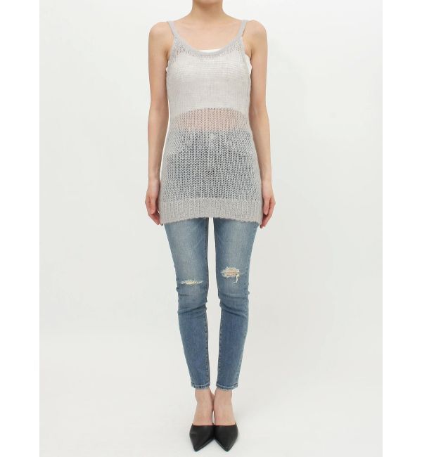 GYDA「SheerモヘアKTキャミチュニックTOPS」|ニット・セーター|