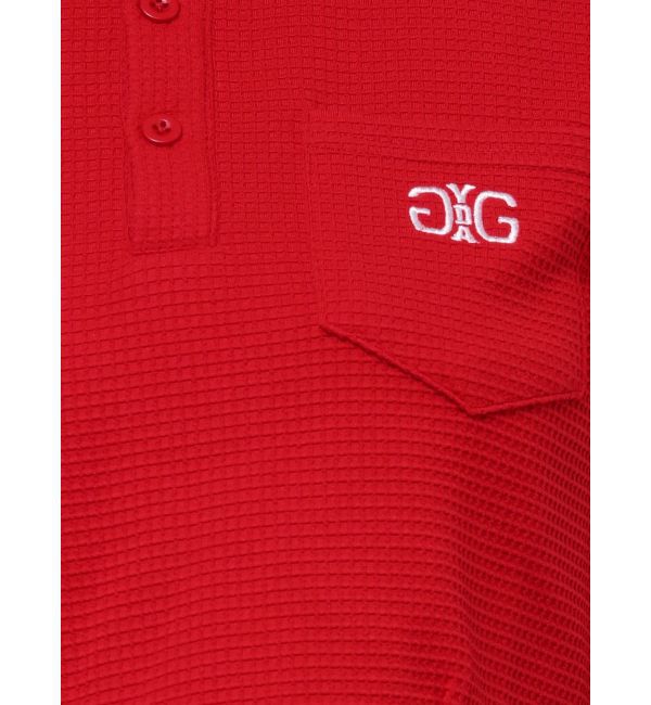 GYDA「Symmetry GYDA ラメembroideryポロトップス」|ポロシャツ|