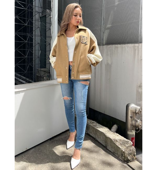 GYDA「DAMSEL BIG スタジャン」|ブルゾン・スタジャン|