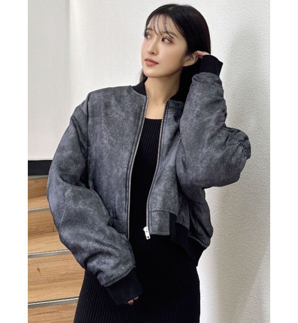 GYDA「PROCESSINGプリントMA1」|ブルゾン・スタジャン|