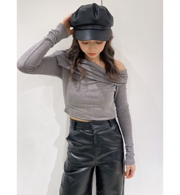 GYDA「アシンンメトリーオフショルトップス」|Tシャツ・カットソー|