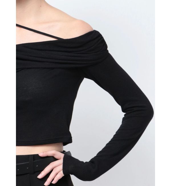 GYDA「アシンンメトリーオフショルトップス」|Tシャツ・カットソー|