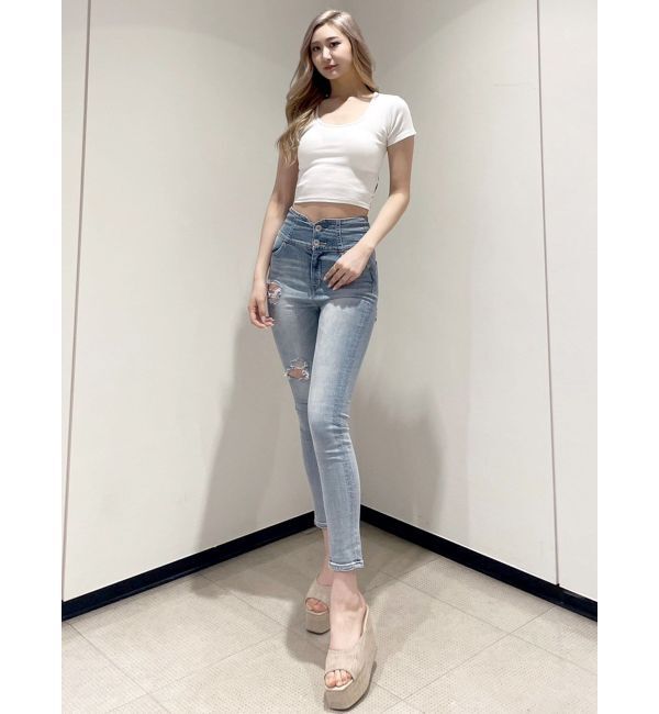 GYDA「レオパードバックリボントップス」|Tシャツ・カットソー|