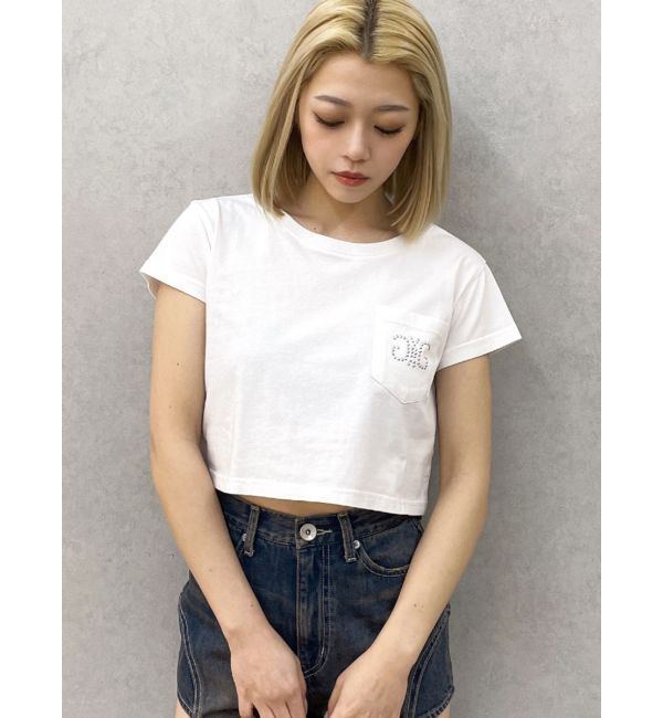 GYDA「Symmetry GYDA STONEポケットショートTシャツ」|Tシャツ・カットソー|オフホワイト