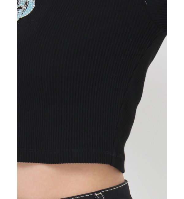 GYDA「GDロゴラインストーンテレコトップス」|Tシャツ・カットソー|