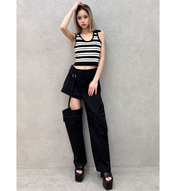 GYDA「SIDE CUTデザインカーゴカラーワイドパンツ」|その他|