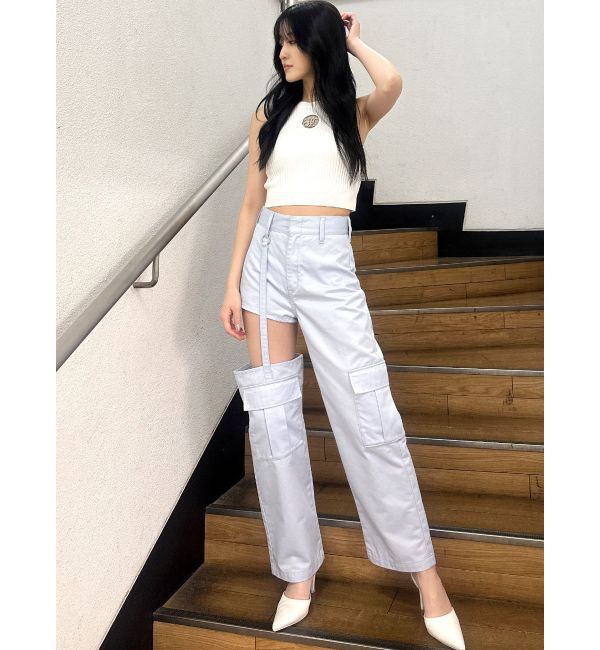 GYDA「SIDE CUTデザインカーゴカラーワイドパンツ」|その他|