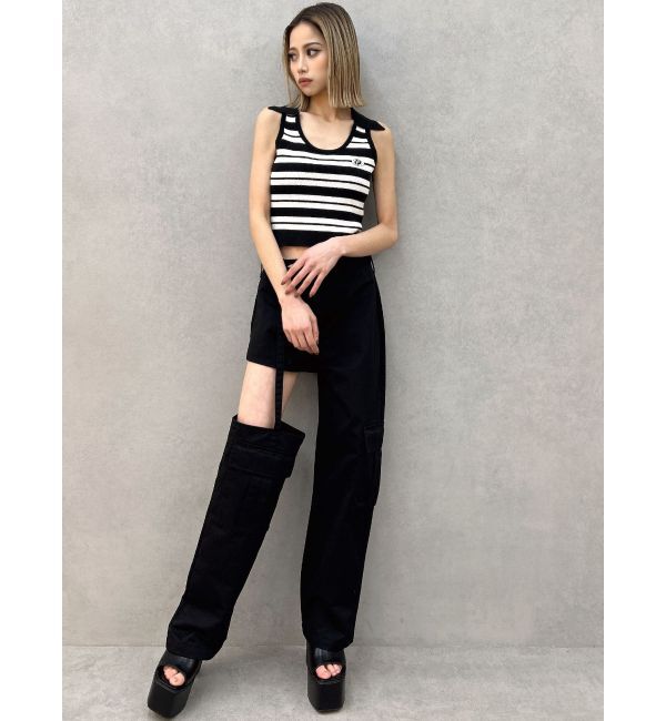 GYDA「SIDE CUTデザインカーゴカラーワイドパンツ」|その他|