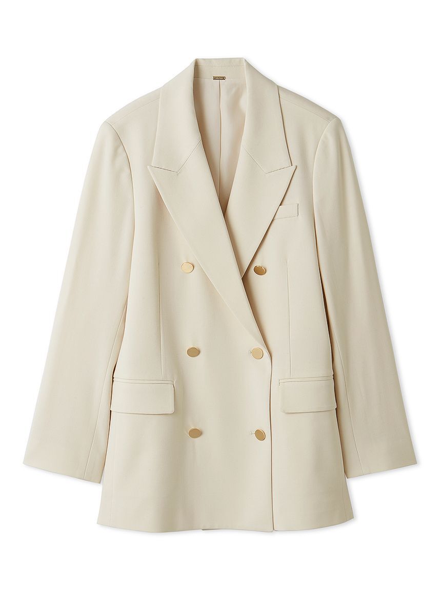 Mila Owen「金釦ダブルブレストロングブレザー」|テーラードジャケット|