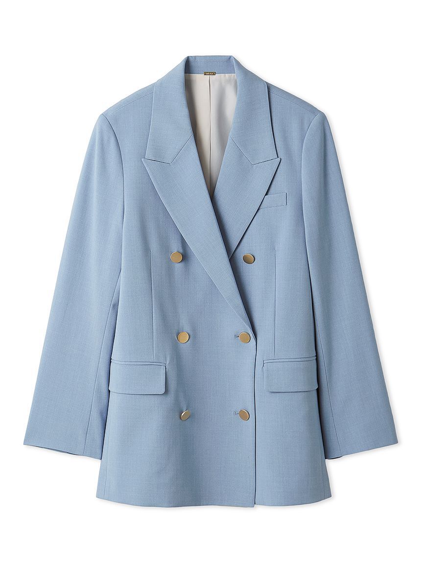 Mila Owen「金釦ダブルブレストロングブレザー」|テーラードジャケット|
