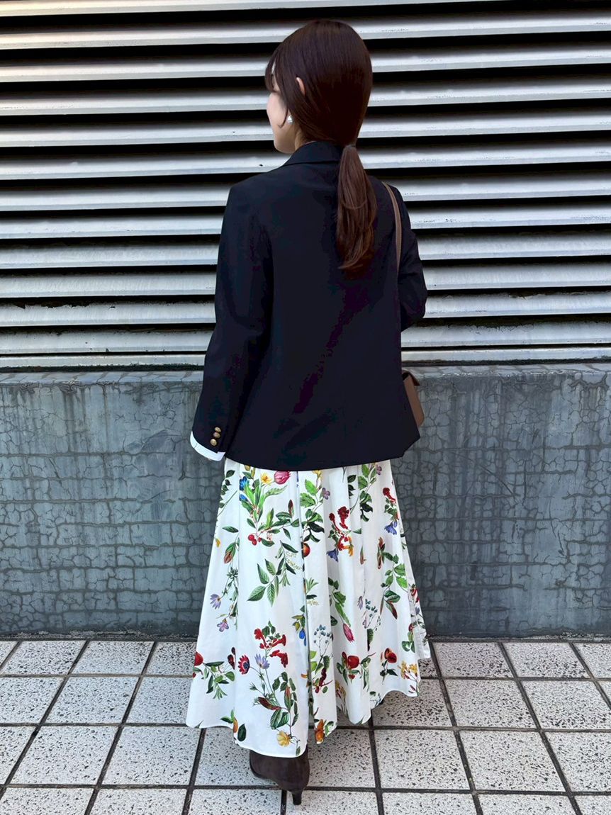 Mila Owen「ボタニカルウエストゴムギャザーマキシスカート」|スカート|