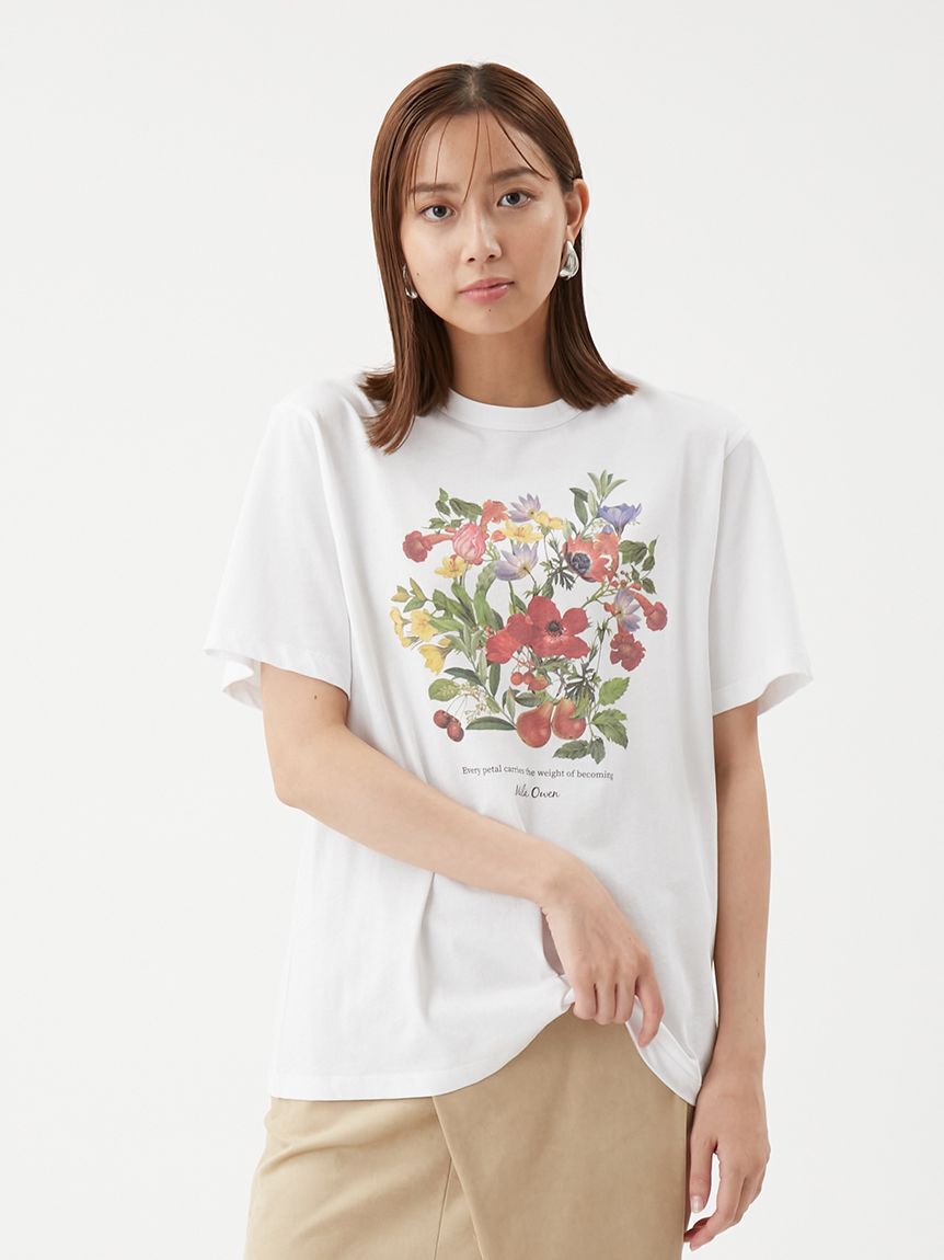 Mila Owen「ボタニカルグラフィックTシャツ」|Tシャツ・カットソー|