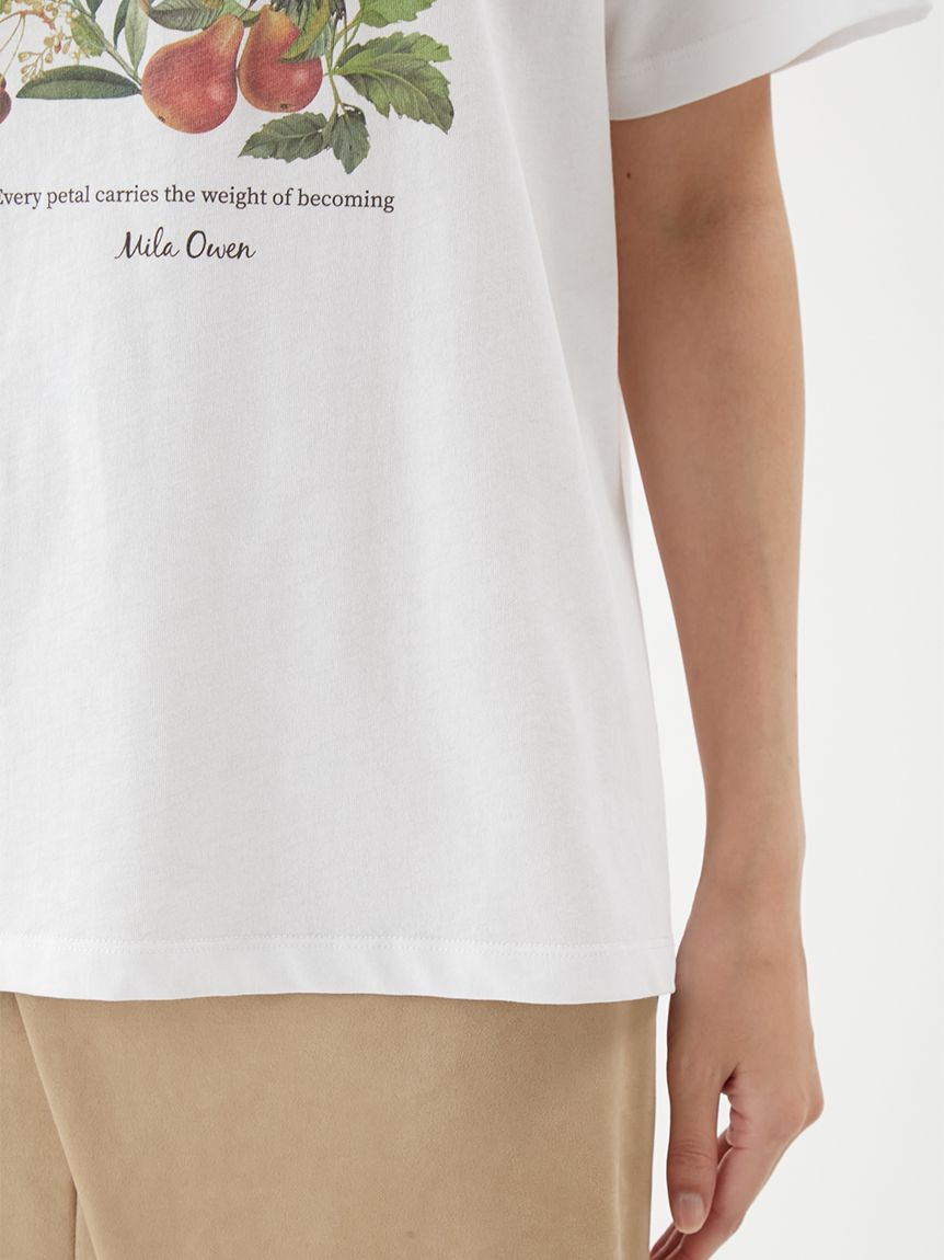 Mila Owen「ボタニカルグラフィックTシャツ」|Tシャツ・カットソー|