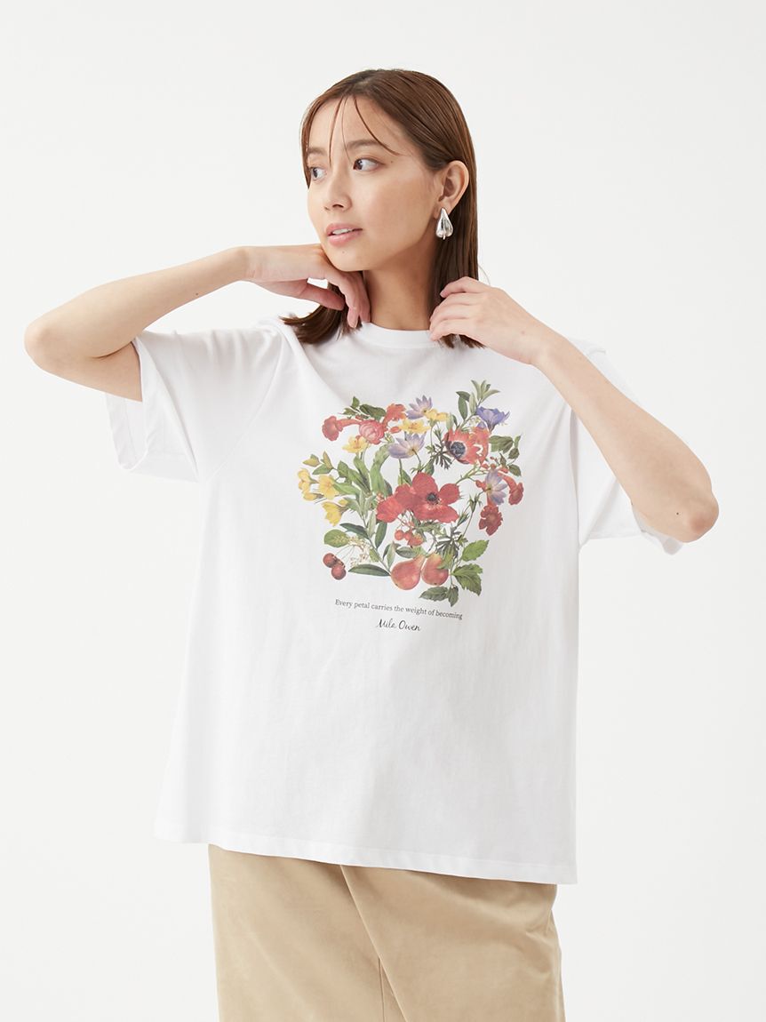Mila Owen「ボタニカルグラフィックTシャツ」|Tシャツ・カットソー|