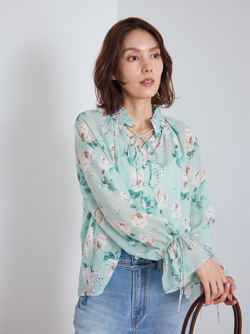 Mila Owen「フラワープリントブラウス」|シャツ・ブラウス|