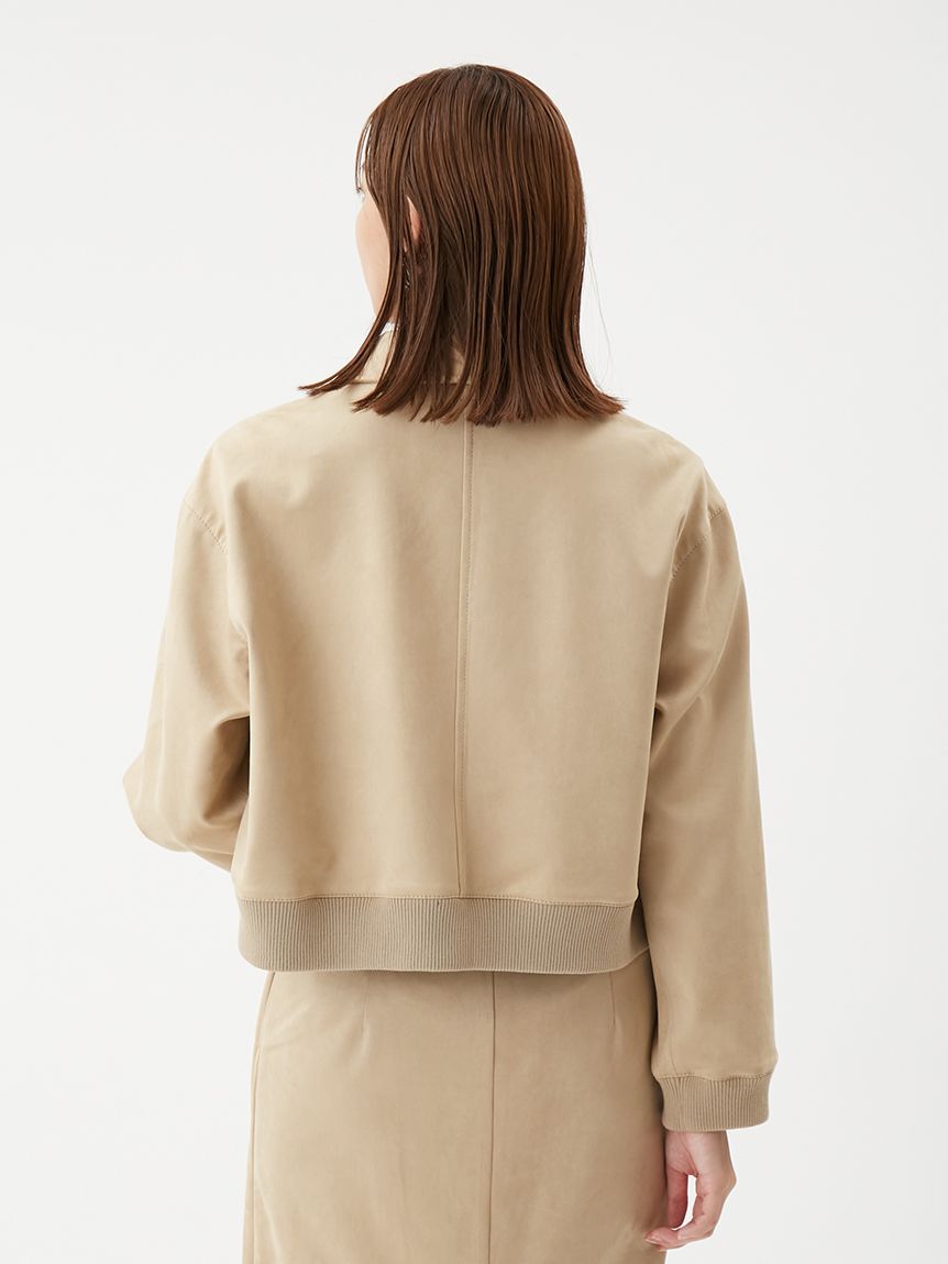 Mila Owen「【セットアップ対応】スウェードブルゾン」|ブルゾン・スタジャン|
