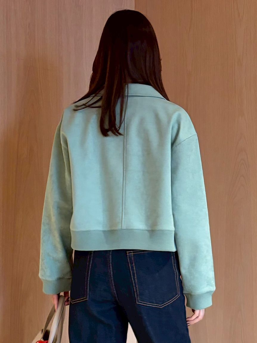 Mila Owen「【セットアップ対応】スウェードブルゾン」|ブルゾン・スタジャン|