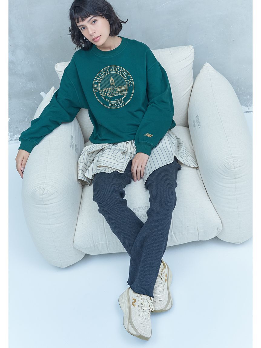 NEW BALANCE 「【New balance for emmi】Athletics フレンチテリーオーバーサイズド Crestクルー」|スウェット・ジャージ|