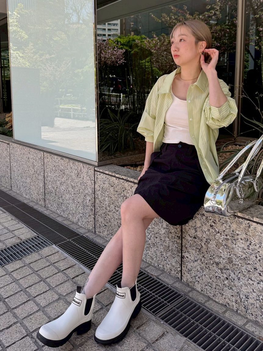 emmi atelier「【emmi&times;Barbour】サイドゴアレインブーツ」|レインシューズ|