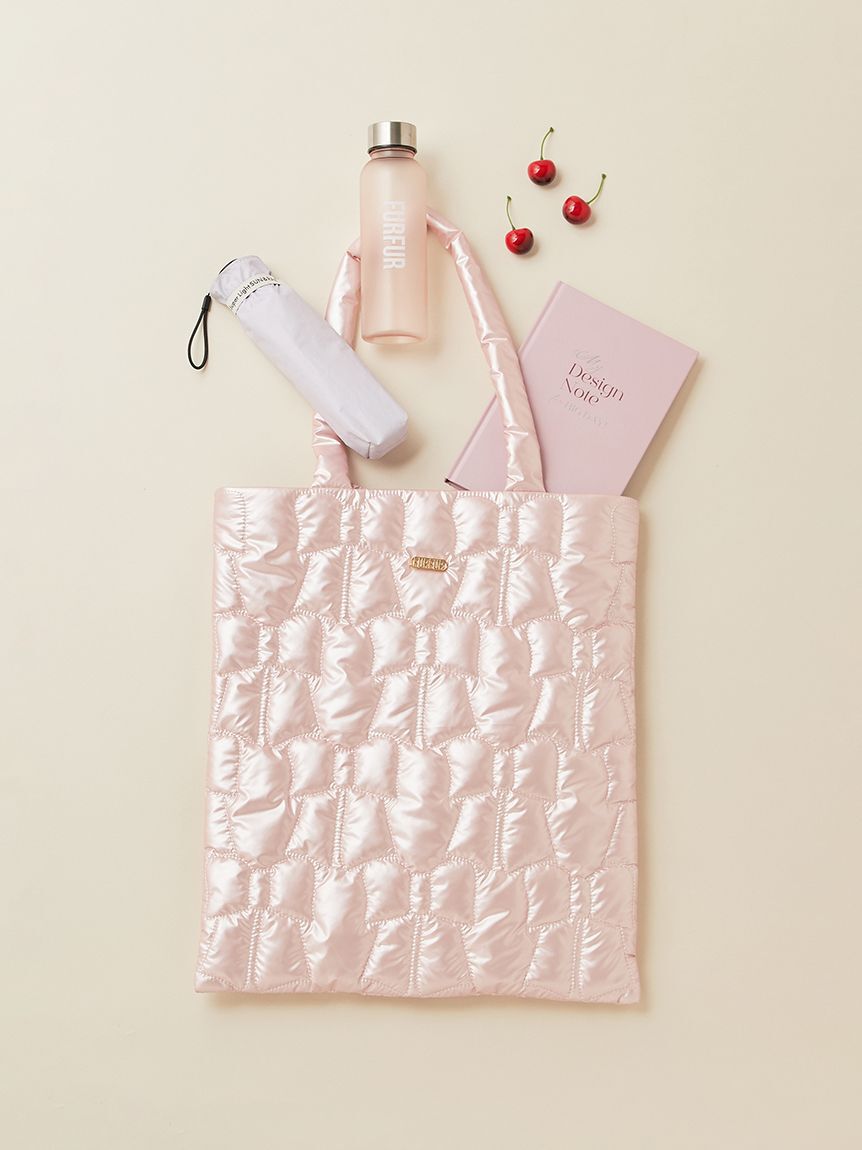 FURFUR「【WEB限定カラー】リボンキルティングトートバッグ」|トートバッグ|PNK
