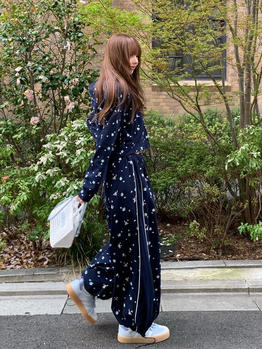 FURFUR「【限定カラー】フラワープリントスウェットワイドパンツ」|その他|