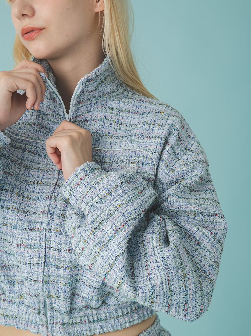 FURFUR「ツイーディトラックブルゾン」|ブルゾン・スタジャン|