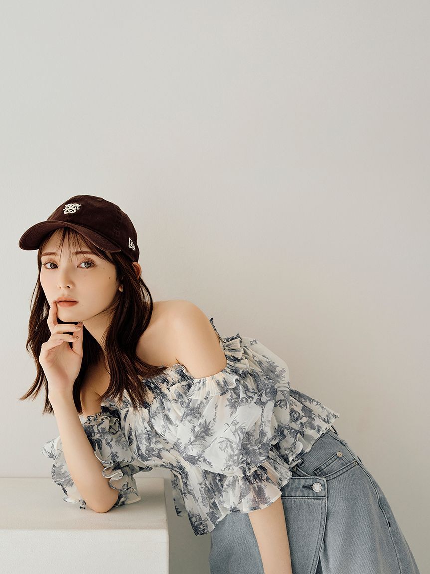 SNIDEL「【SNIDEL|NEW ERA(R)】コラボエンブレムキャップ」|キャップ・キャスケット|