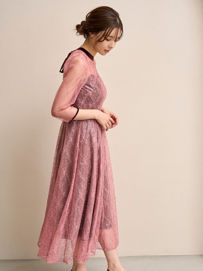 スパークルレースドレス（SNIDEL）｜ルミネのファッション通販