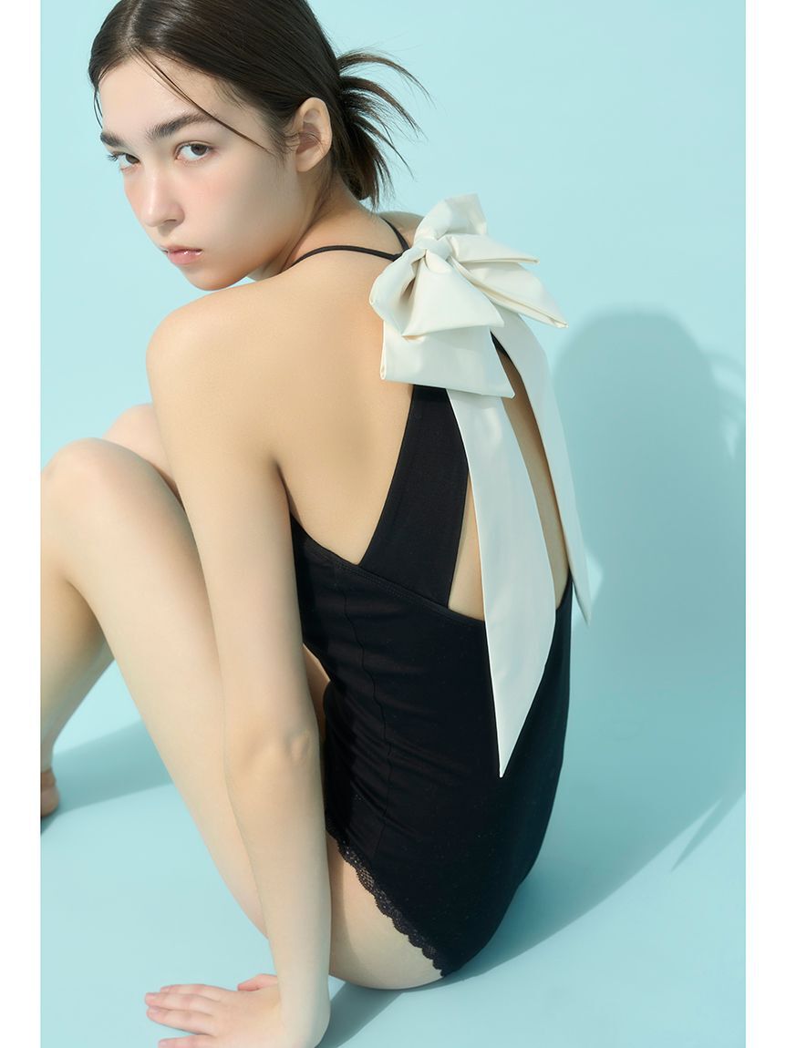 LILY BROWN Lingerie「【LILY BROWN Lingerie】バックリボンボディスーツ」|キャミソール|