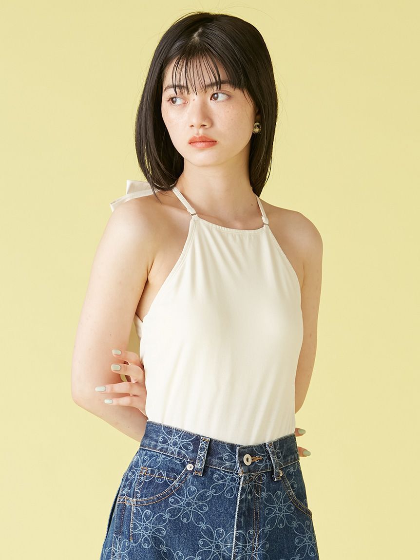 LILY BROWN Lingerie「【LILY BROWN Lingerie】バックリボンボディスーツ」|キャミソール|