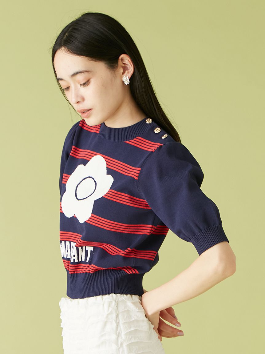 LILY BROWN「【WEB限定カラー】【LILY BROWN&times;MARY QUANT】ジャガードニットトップス」|ニット・セーター|