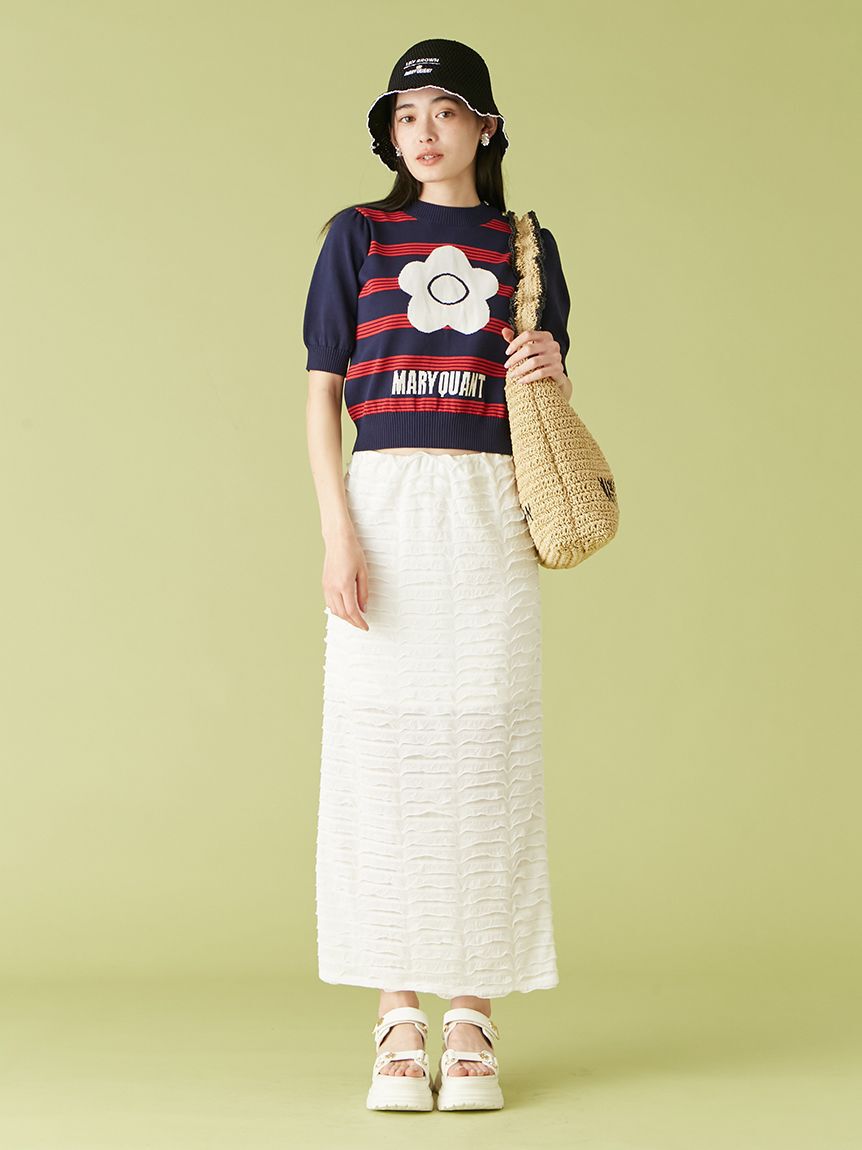 LILY BROWN「【WEB限定カラー】【LILY BROWN&times;MARY QUANT】ジャガードニットトップス」|ニット・セーター|