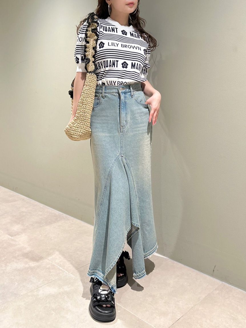 LILY BROWN「【WEB限定カラー】【LILY BROWN&times;MARY QUANT】ジャガードニットトップス」|ニット・セーター|