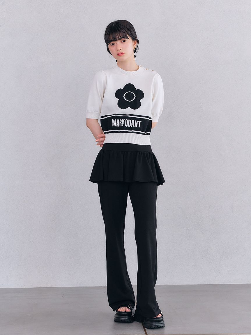 LILY BROWN「【WEB限定カラー】【LILY BROWN&times;MARY QUANT】ジャガードニットトップス」|ニット・セーター|