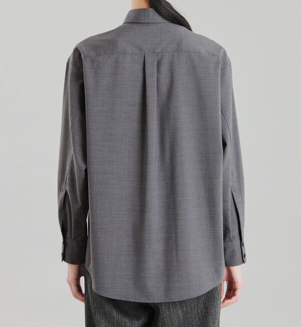 MACKINTOSH PHILOSOPHY「GREY LABEL ウールミックスオフィサーシャツ」|シャツ・ブラウス|