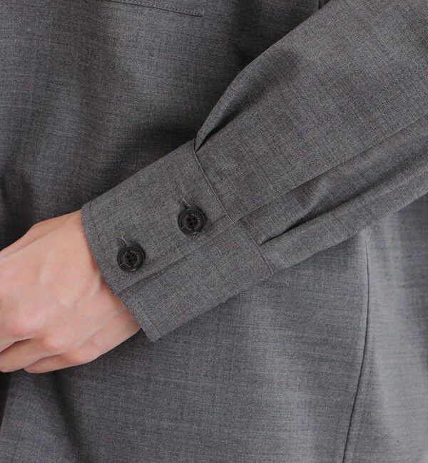 MACKINTOSH PHILOSOPHY「GREY LABEL ウールミックスオフィサーシャツ」|シャツ・ブラウス|