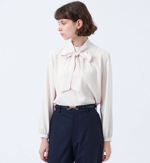 MACKINTOSH PHILOSOPHY「アムンゼンボウタイブラウス」|シャツ・ブラウス|オフホワイト